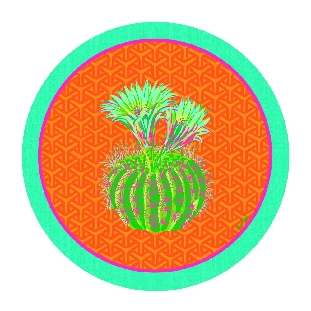 Lisa Corti tovaglietta rigida 34cm cactus orange