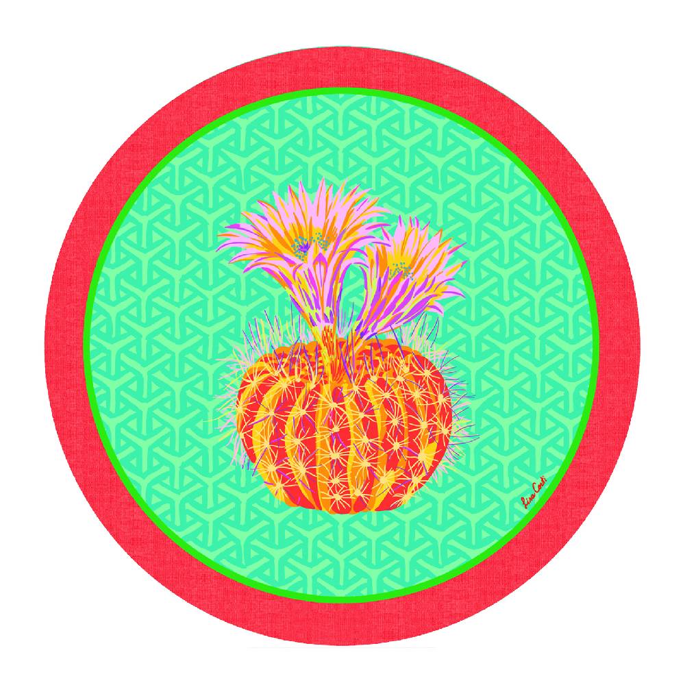 Lisa Corti tovaglietta rigida 34cm cactus veronese