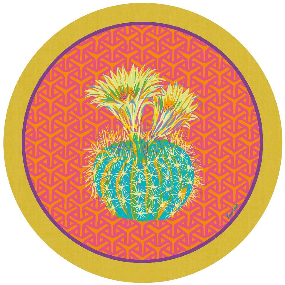 Lisa Corti tovaglietta rigida 39cm cactus fuxia