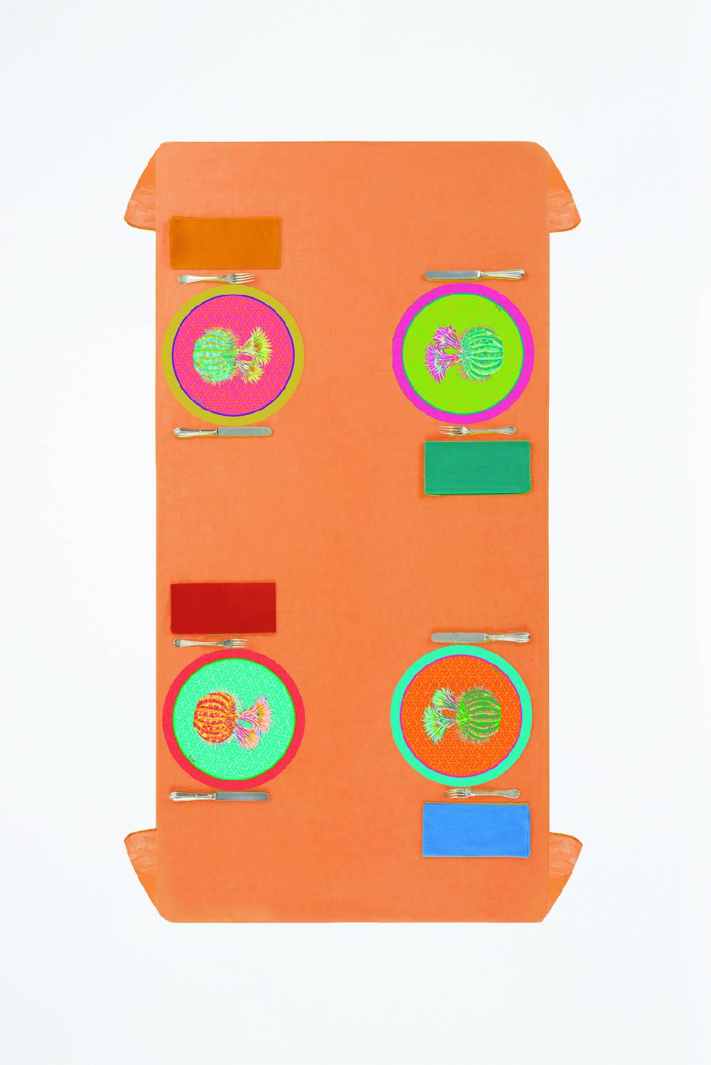 Lisa Corti Tovaglietta Rigida 39cm Cactus Veronese