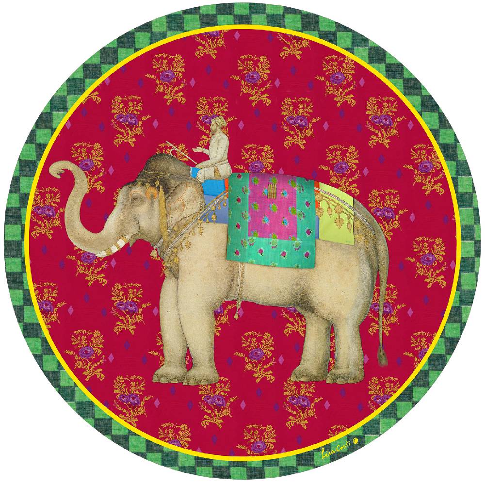 Lisa Corti tovaglietta rigida 39cm elephant rany