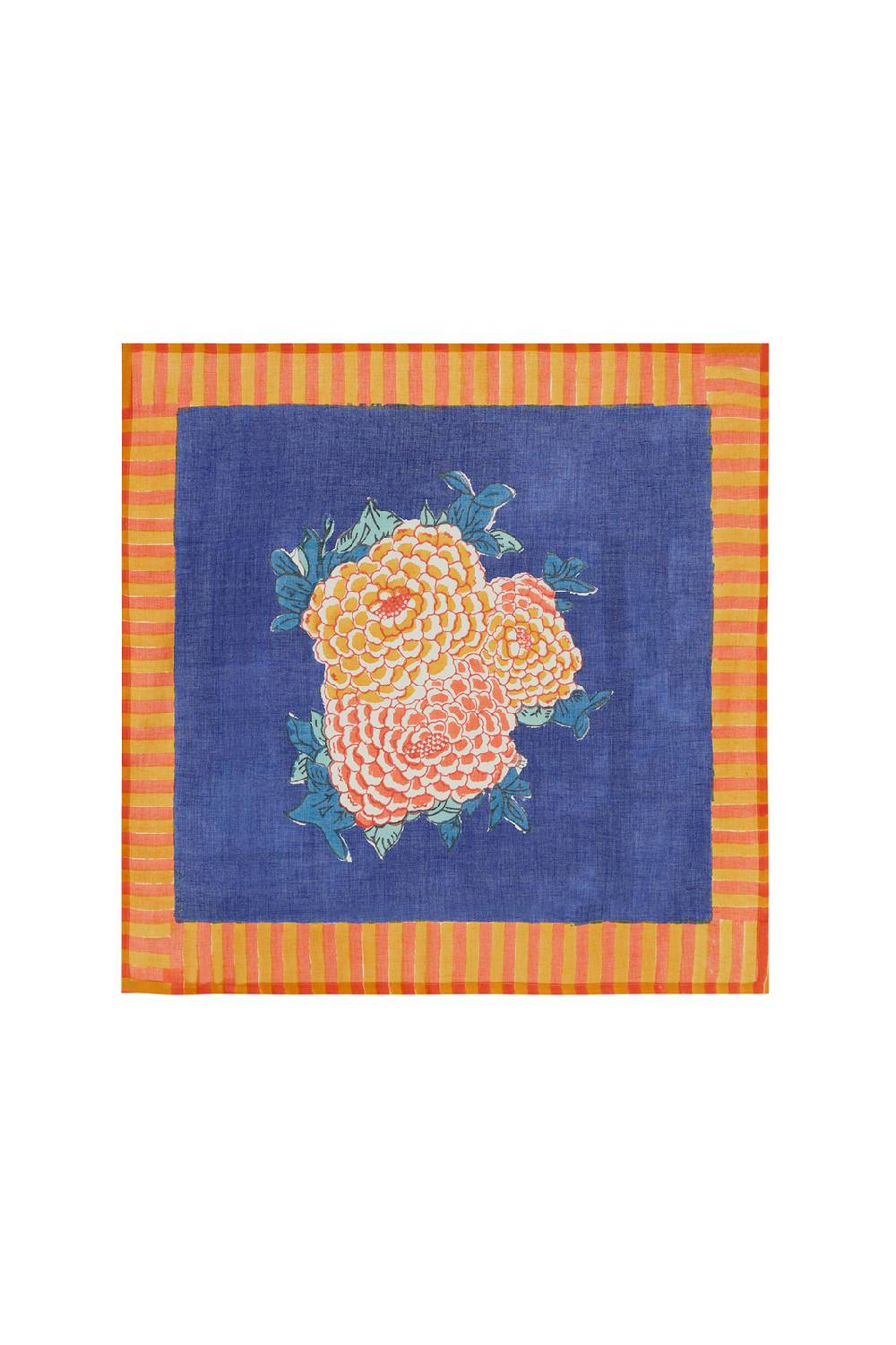 Lisa Corti tovagliolo cotone 50x50cm corolla blue