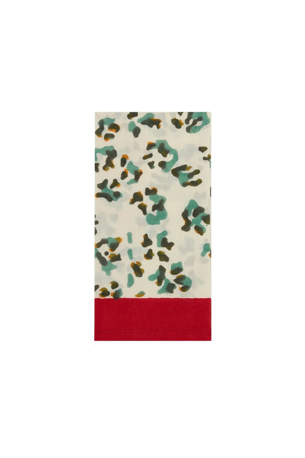 Lisa Corti Tovagliolo Cotone Leopard Touch Sky