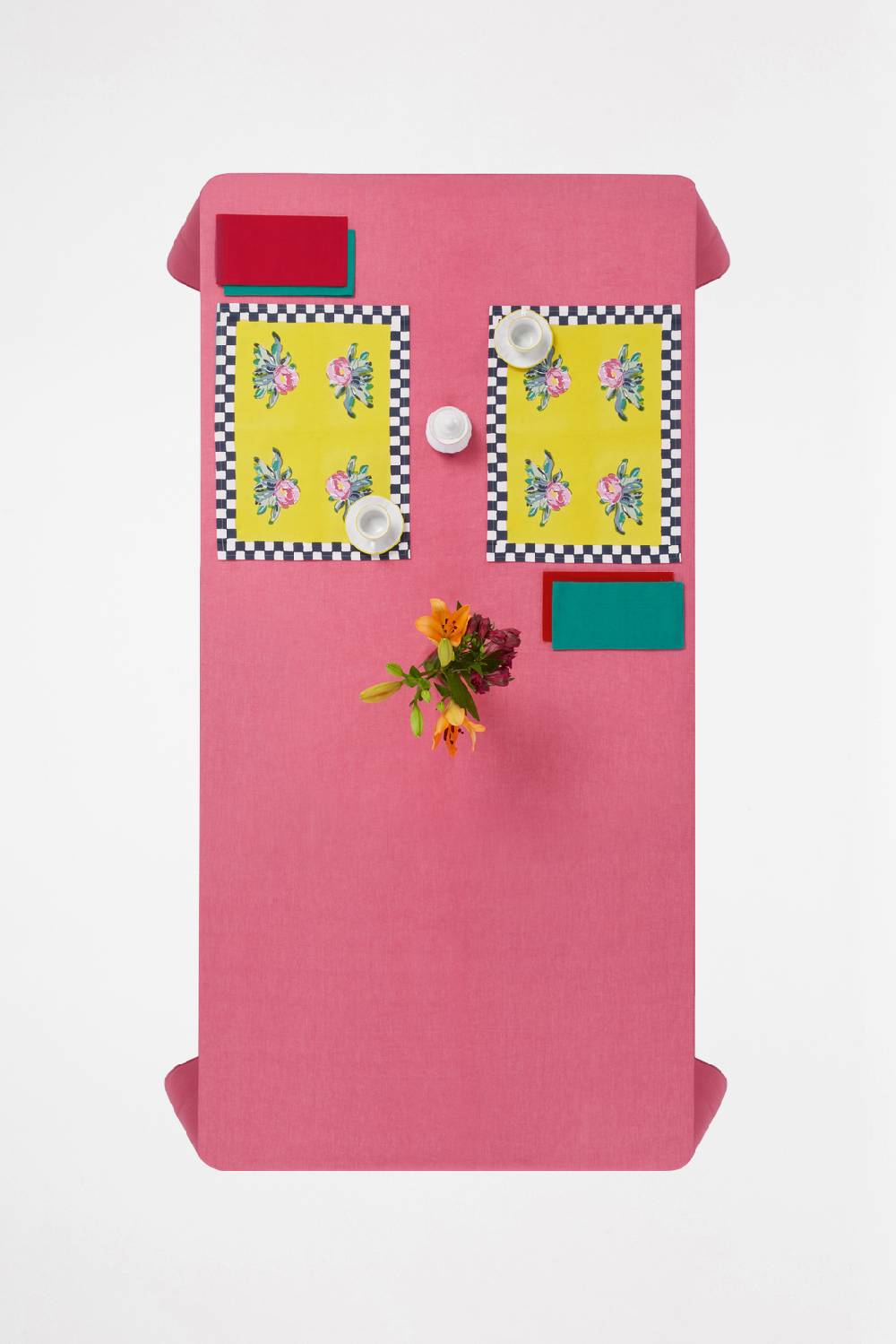 Lisa Corti Tovagliolo Organza Bottle Green