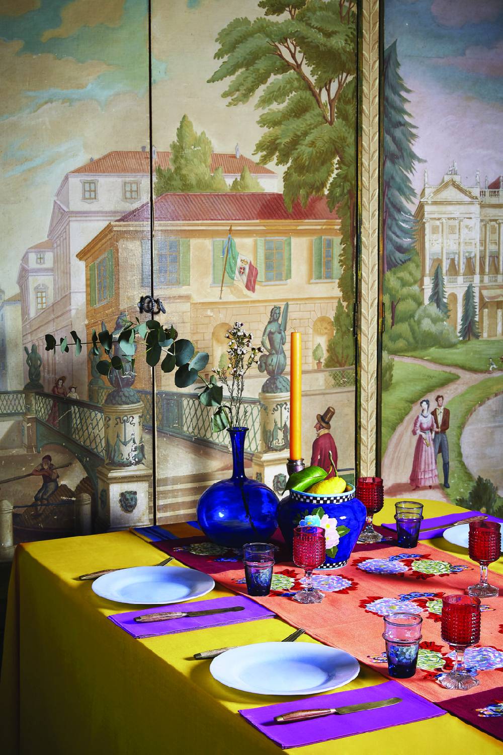 Lisa Corti Tovagliolo Organza Dust Violet