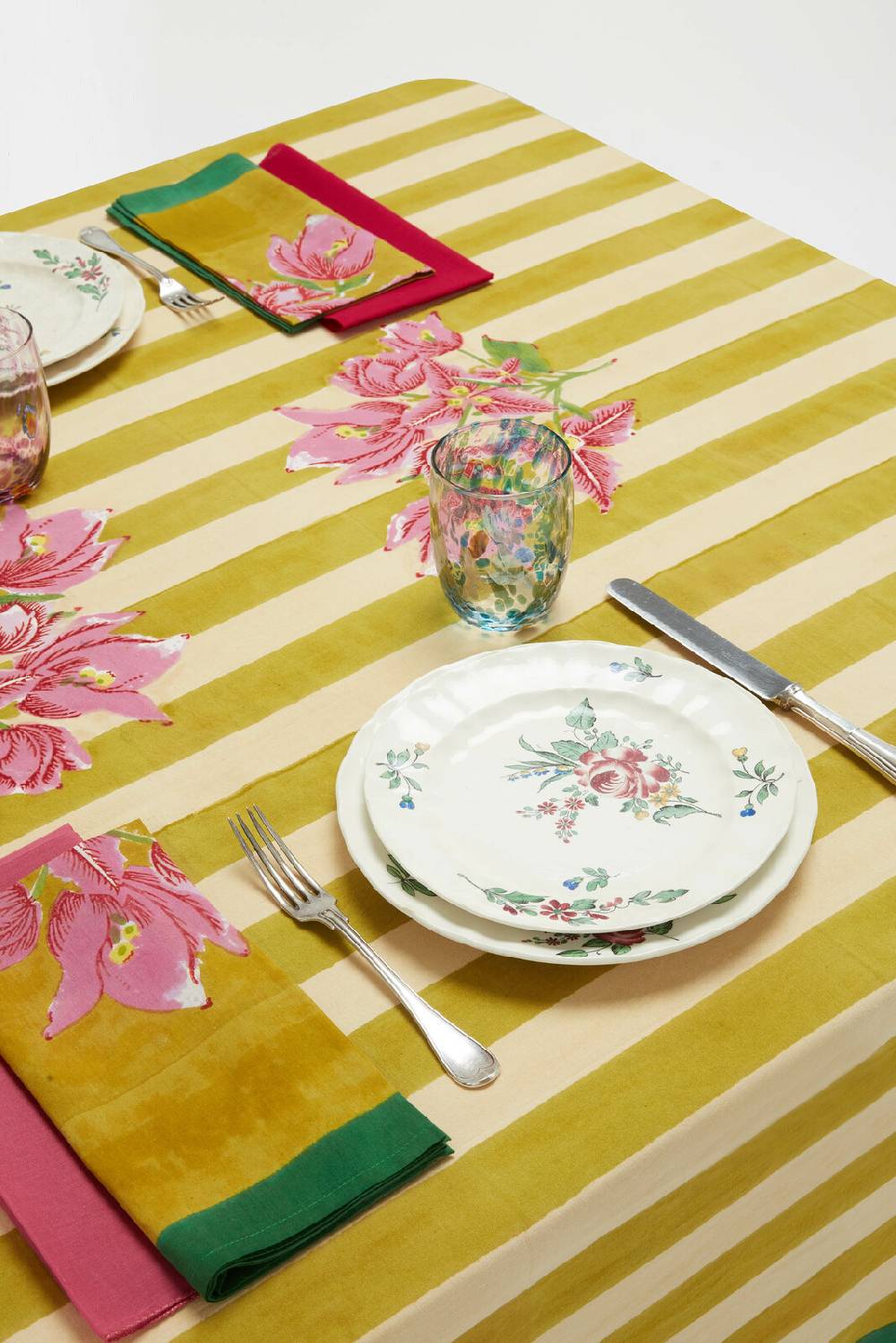 Lisa Corti Tovagliolo Organza Geranium