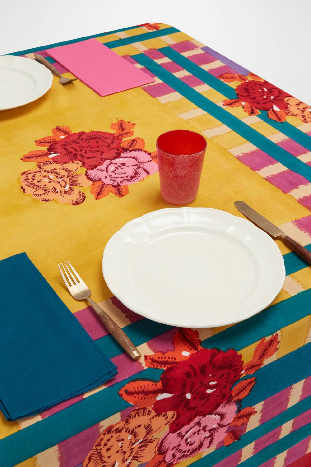 Lisa Corti Tovagliolo Organza Peacock