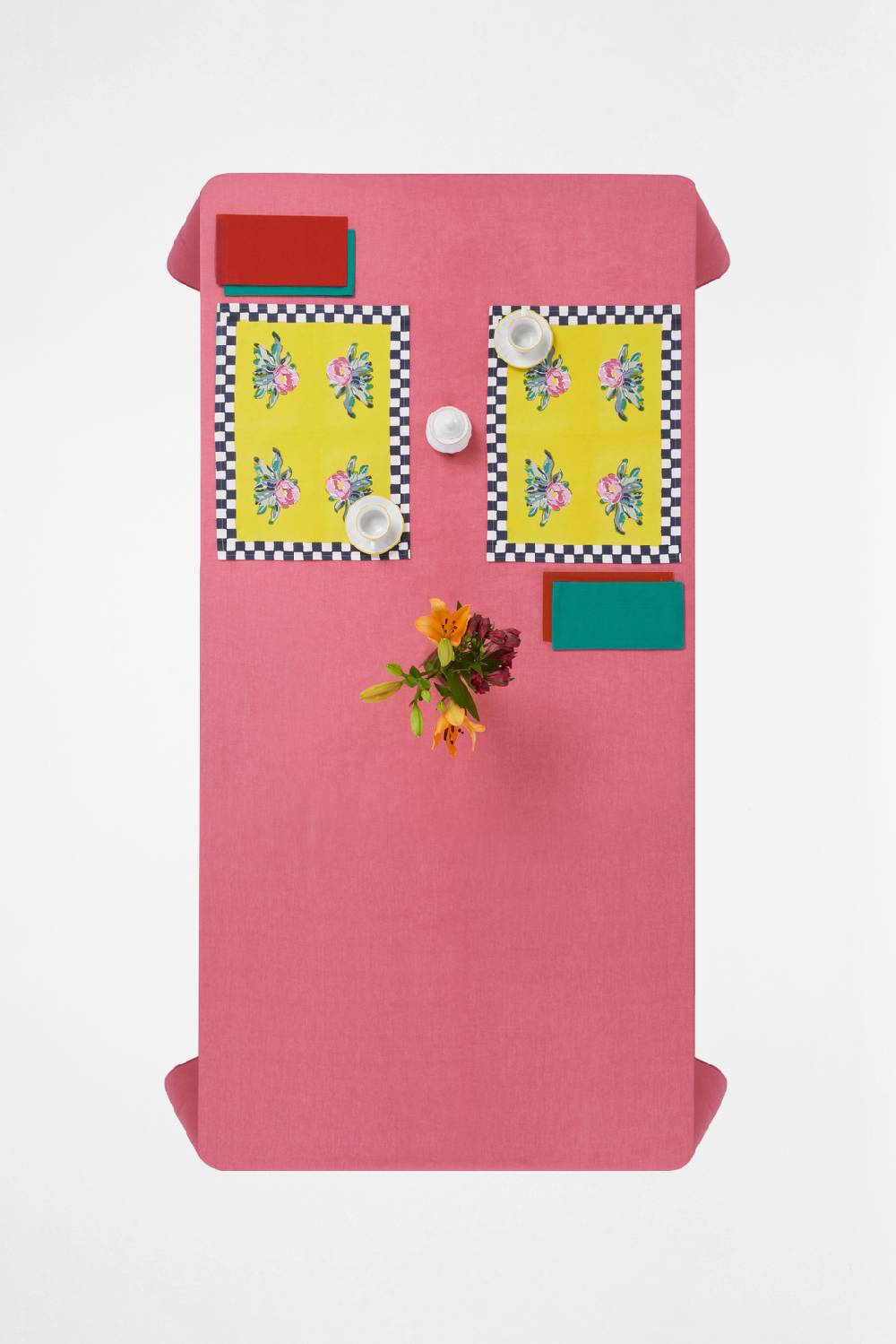 Lisa Corti Tovagliolo Organza Red