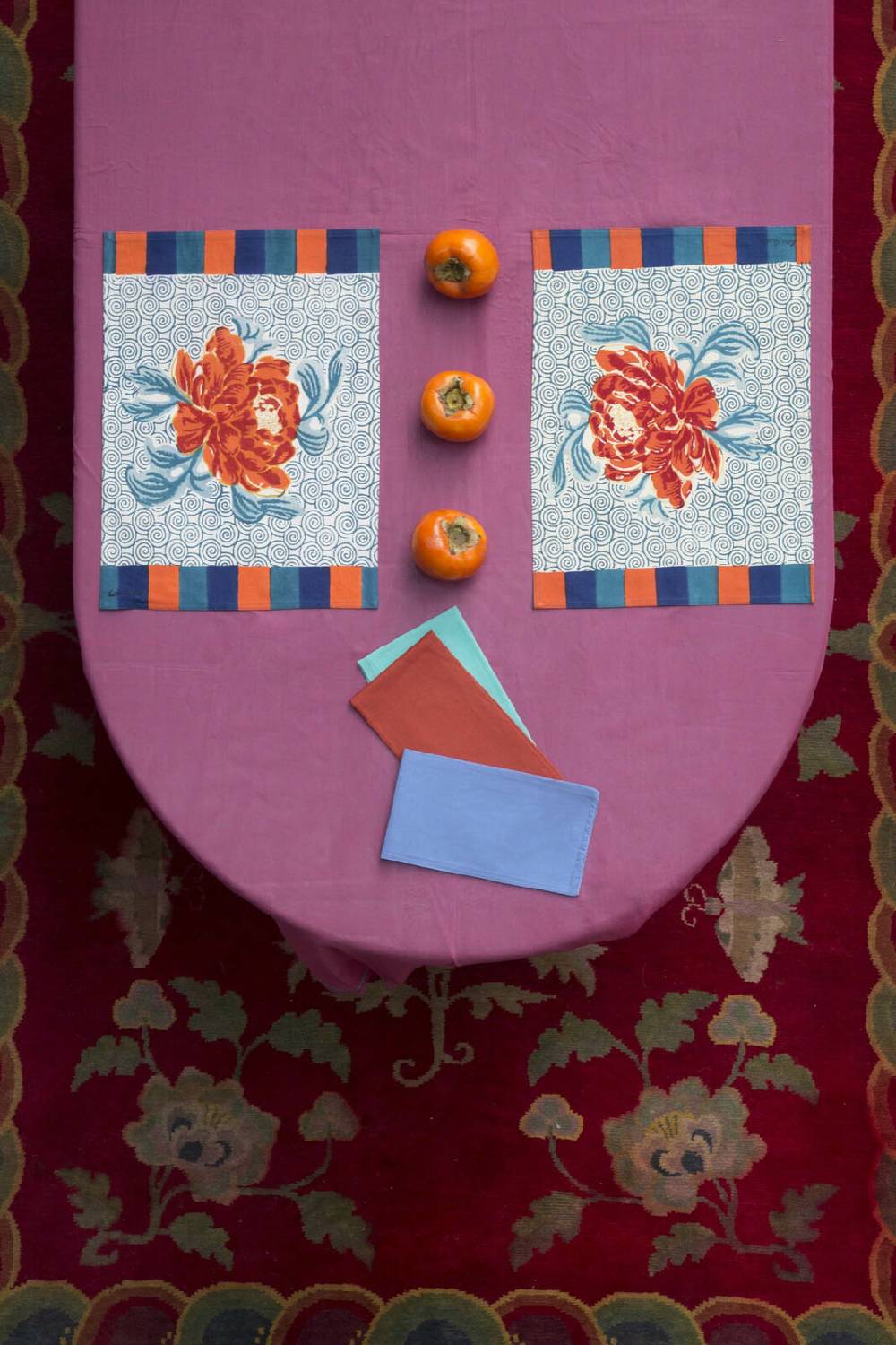 Lisa Corti Tovagliolo Organza Rust