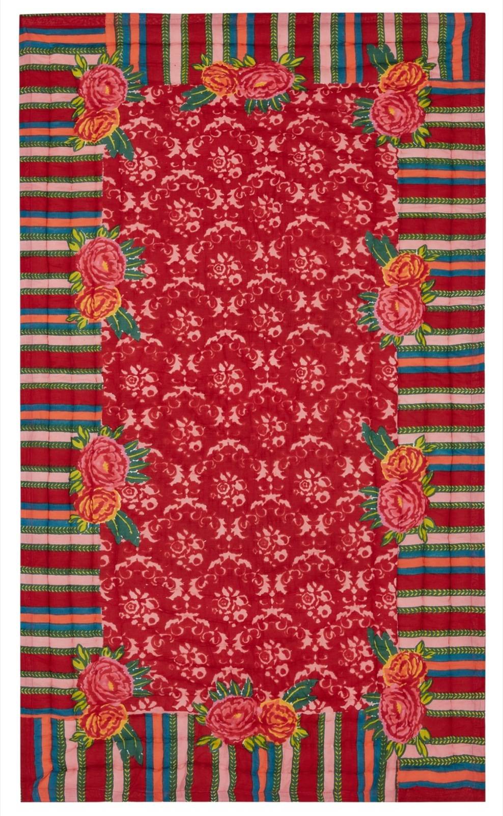 Lisa Corti trapunta reversibile 110x180cm love red