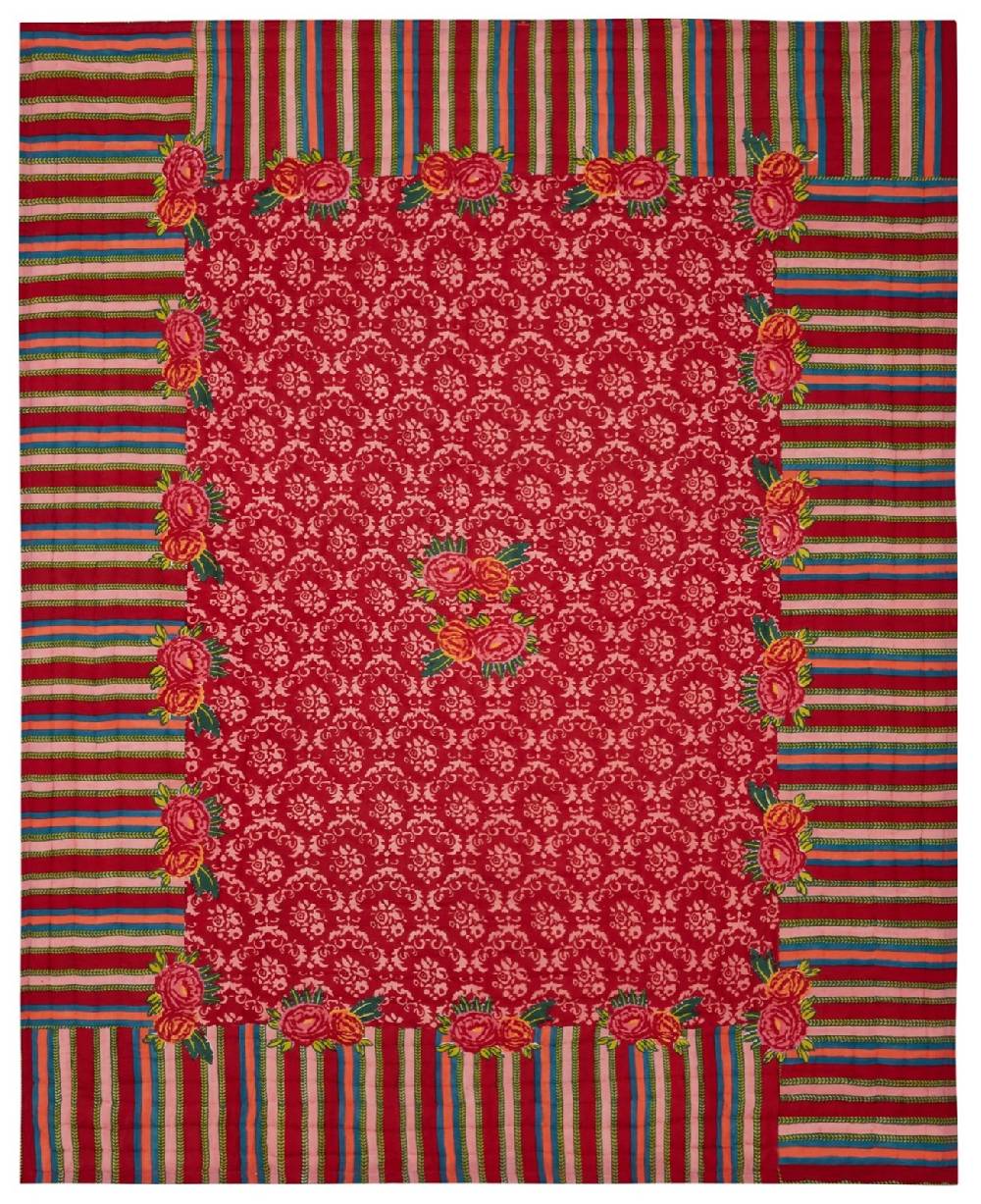 Lisa Corti Trapunta Reversibile 220x270cm Love Red