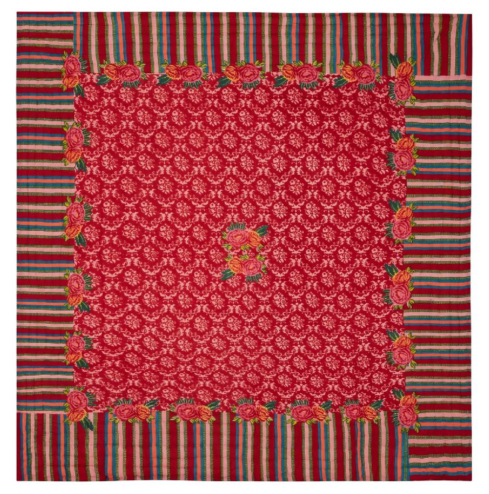 Lisa Corti trapunta reversibile 250x270cm love red