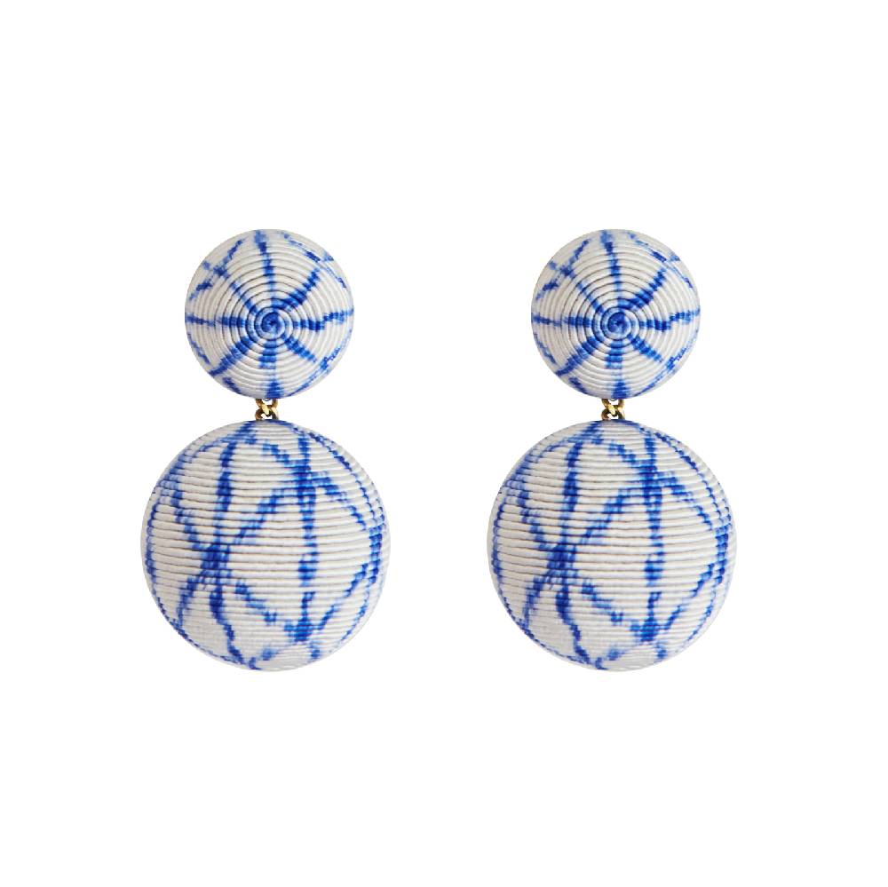 Lisa Corti orecchini a goccia shibori rebecca de ravenel x lisa corti