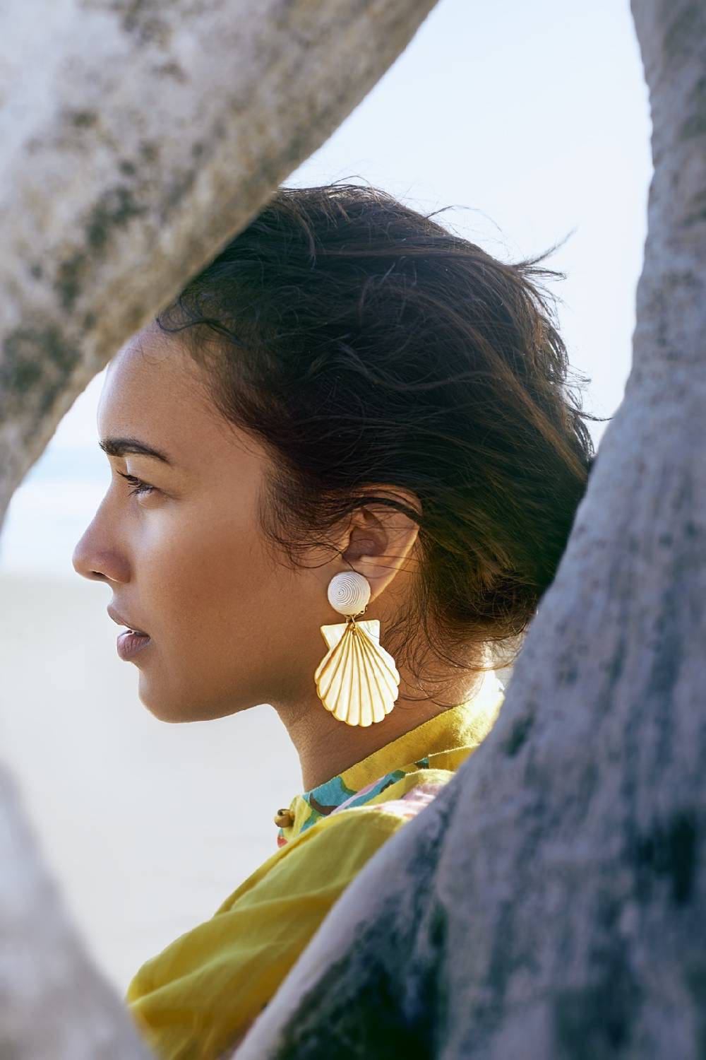 Lisa Corti Orecchini "ariel" In Madreperla Rebecca De Ravenel X Lisa Corti