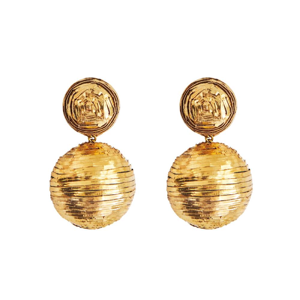 Lisa Corti orecchini classici a goccia in oro rebecca de ravenel x lisa corti