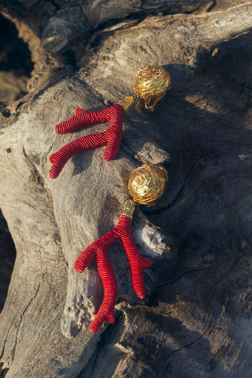 Lisa Corti Orecchini Con Rami Di Corallo Rebecca De Ravenel X Lisa Corti