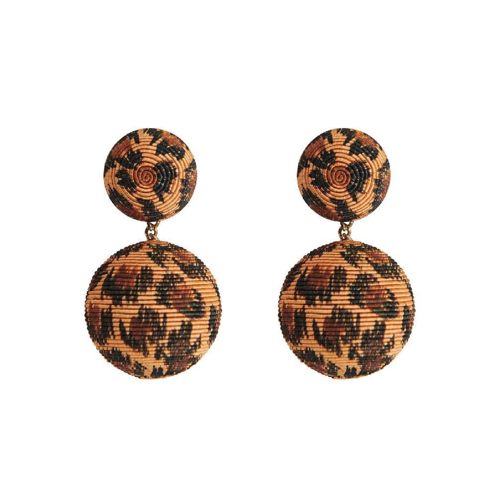 Lisa Corti orecchini leopardati rebecca de ravenel x lisa corti