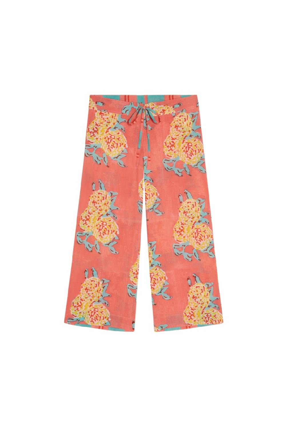 Lisa Corti Pantalone Cabana Leopard Flower Old Pink