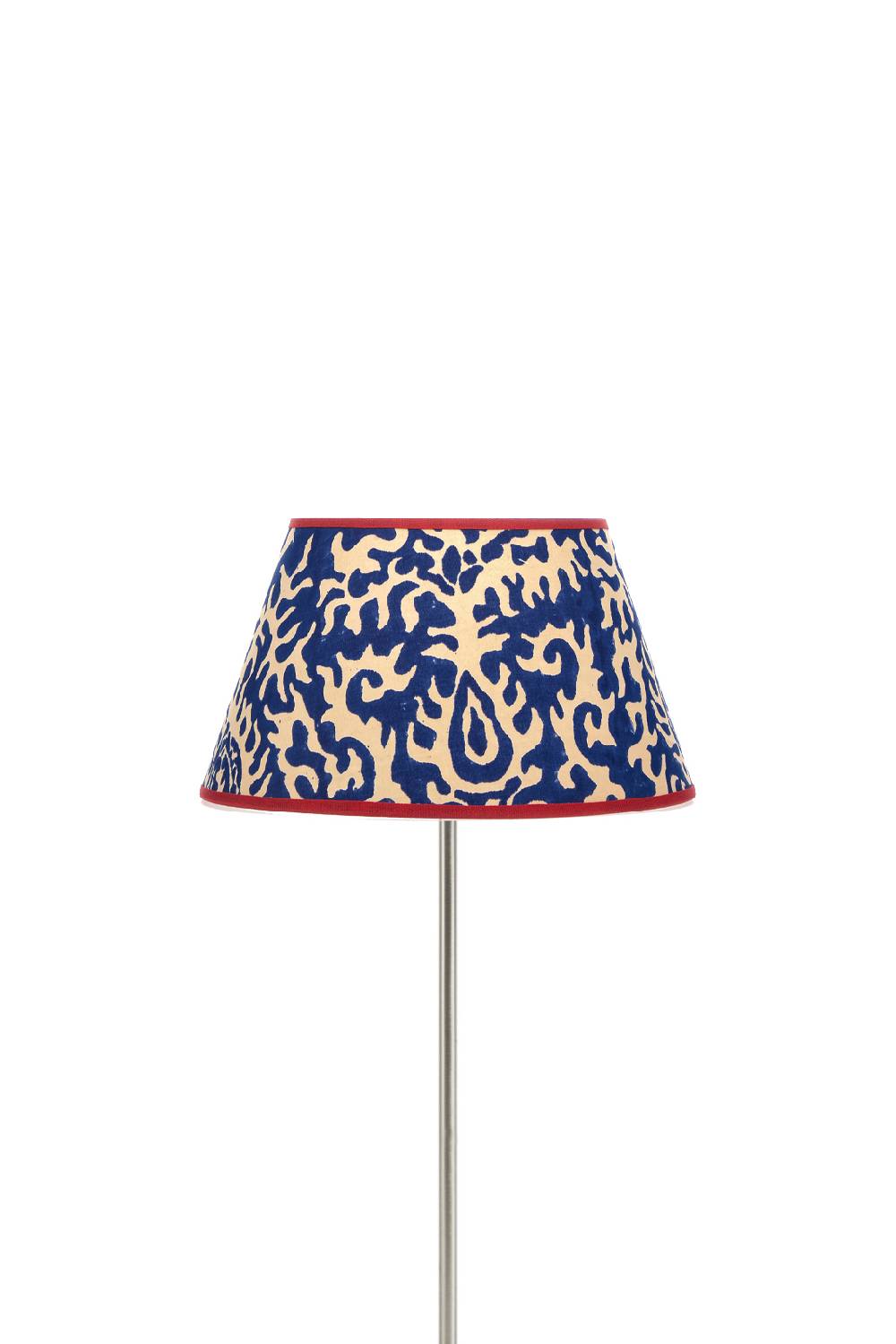 Lisa Corti paralume diam 25 suzani damask royal blue