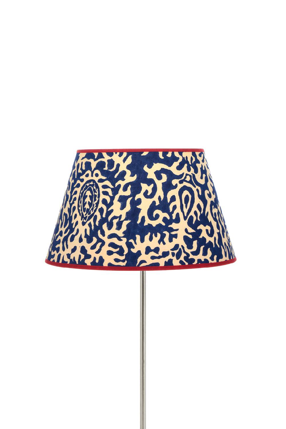 Lisa Corti paralume diam 30 suzani damask royal blue