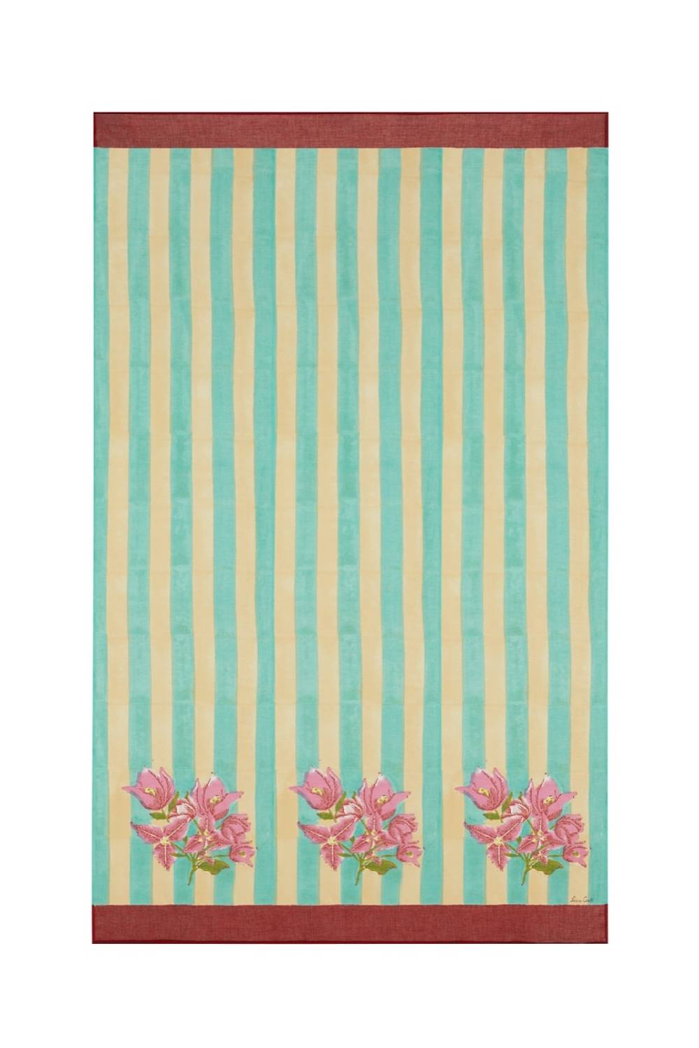 Lisa Corti Pareo Issimo X Lisa Corti Bouganville Stripes White Veronese