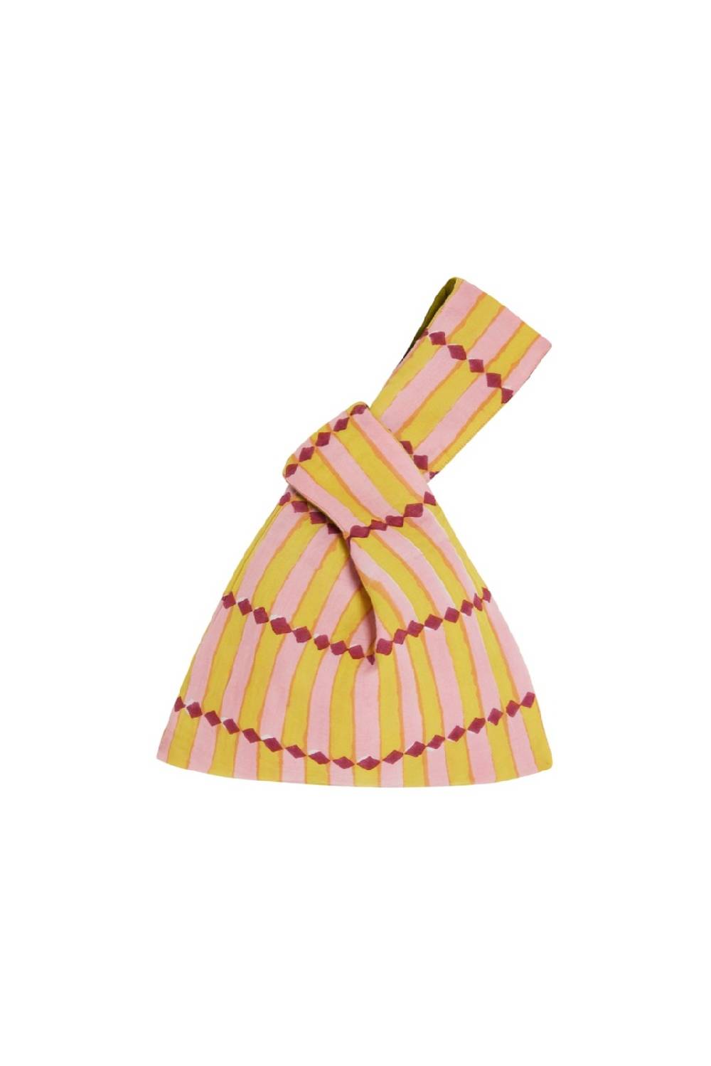 Lisa Corti Reversibile Borsa Knot Diamond Stripes Multicolor