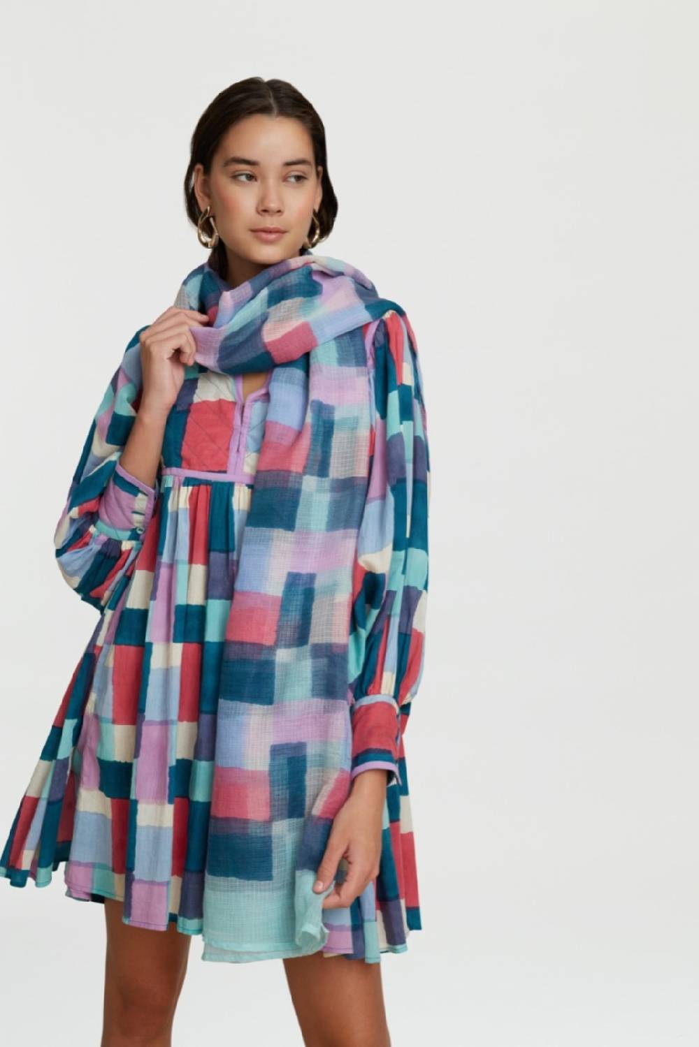 Lisa Corti scialle kotadoria 100x200cm geesband peacock