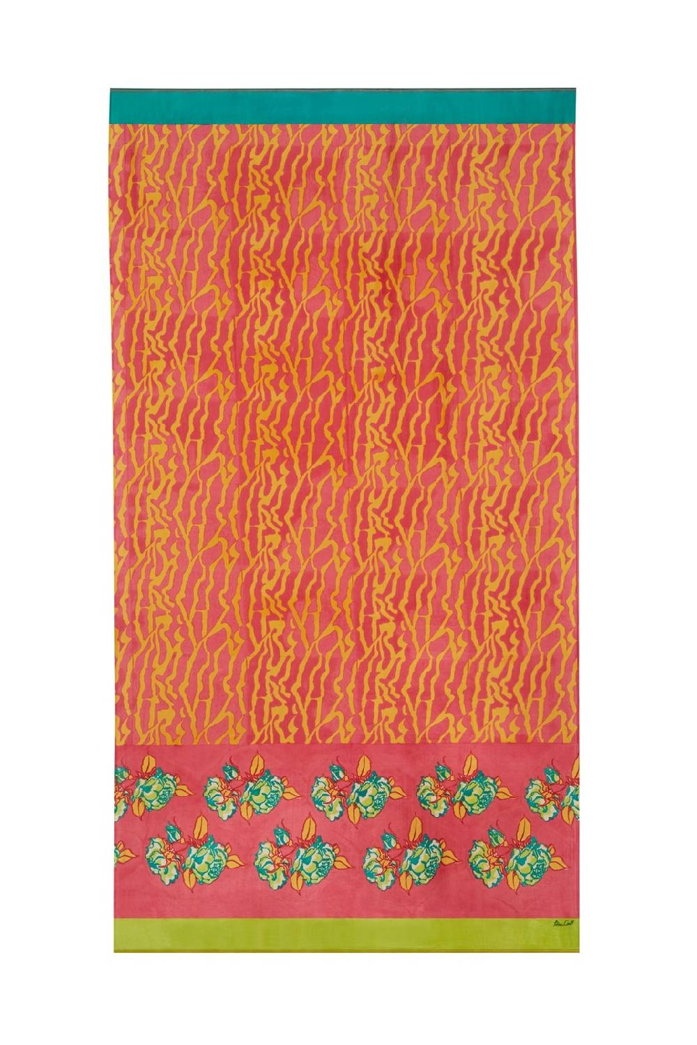 Lisa Corti Scialle Seta 100x200cm Butterfly Wing Geranium