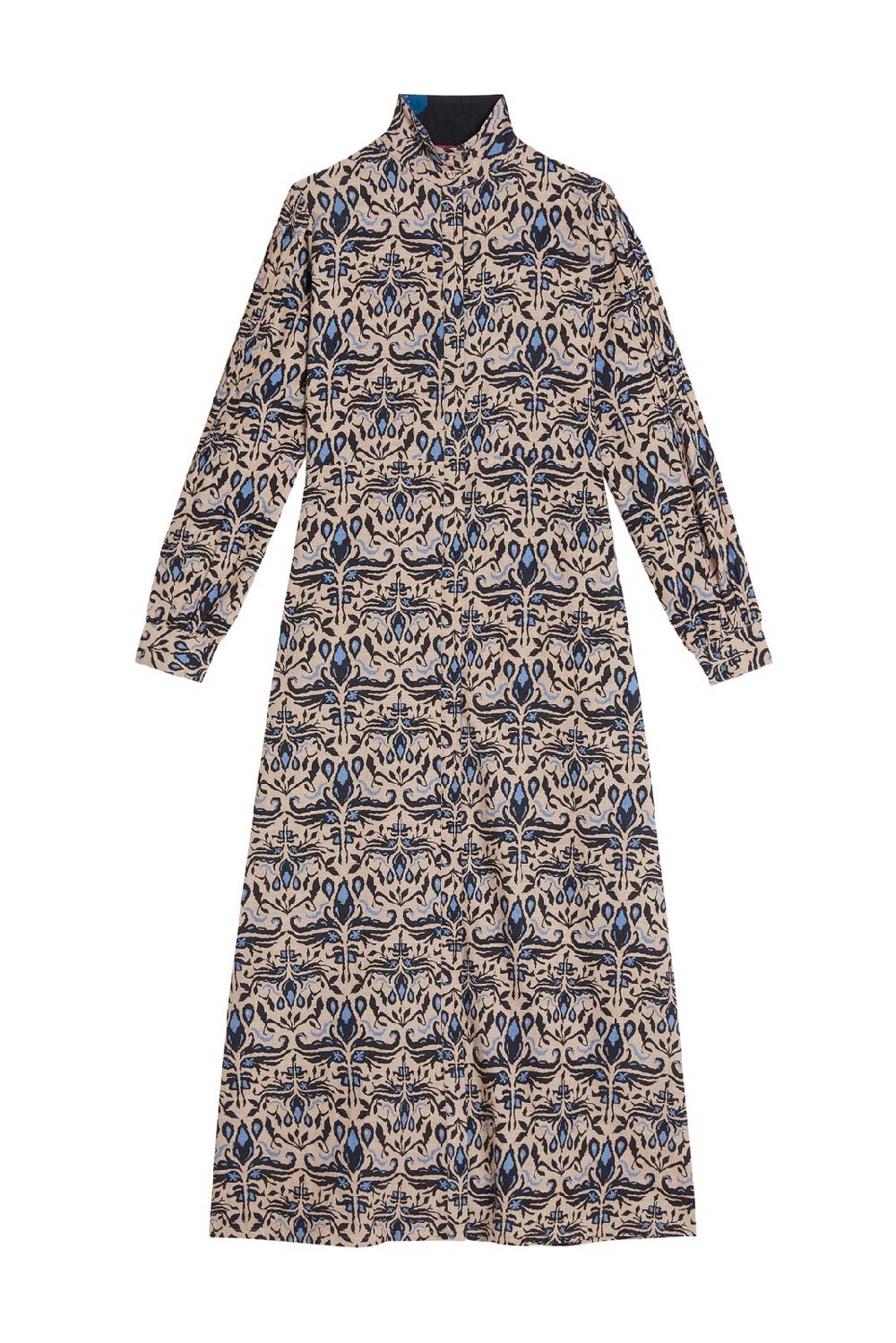 Lisa Corti Soprabito Trapeze Abhanery Damasque Black