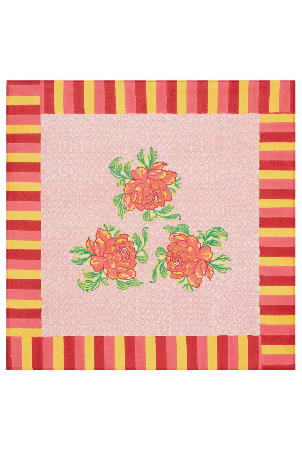 Lisa Corti telo cotone 110x110cm camelia magenta pink