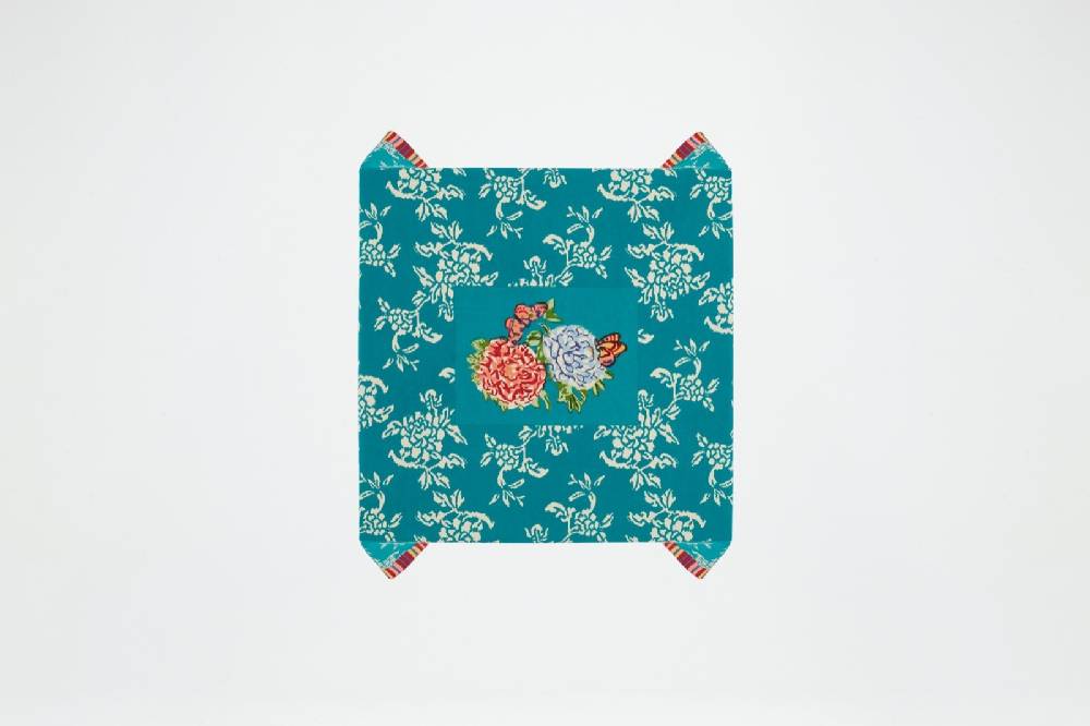 Lisa Corti Telo Cotone 110x110cm Kandem Queen Green