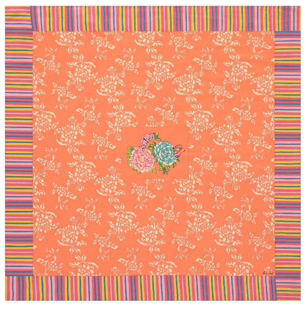 Lisa Corti Telo Cotone 110x110cm Kandem Queen Peach