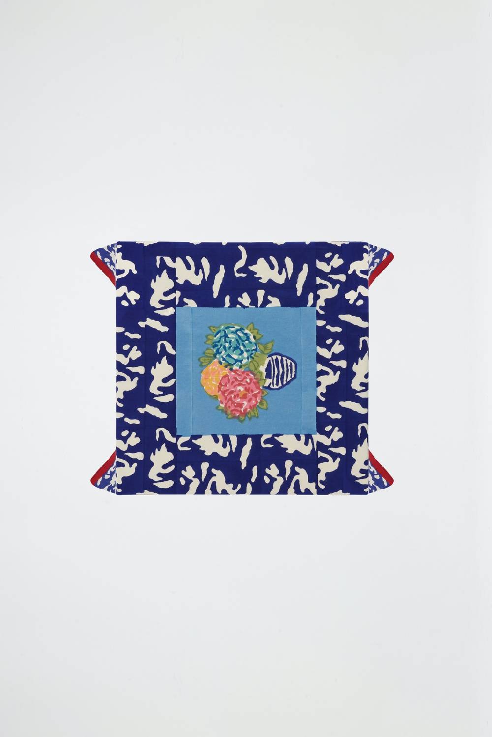 Lisa Corti Telo Cotone 110x110cm Lisa Corti X La Minervetta Blue Pot Sky