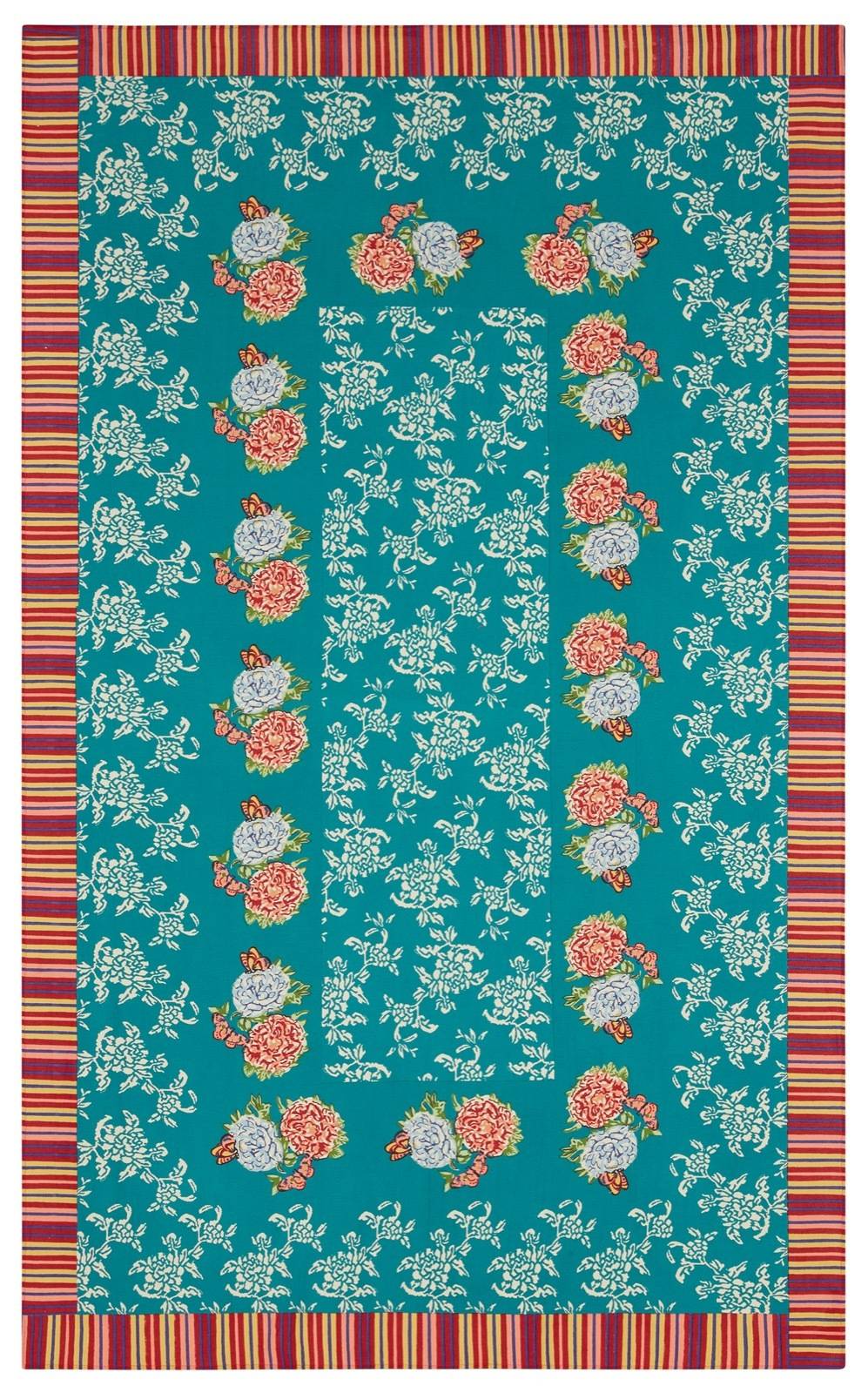 Lisa Corti telo cotone 140x240cm kandem queen green