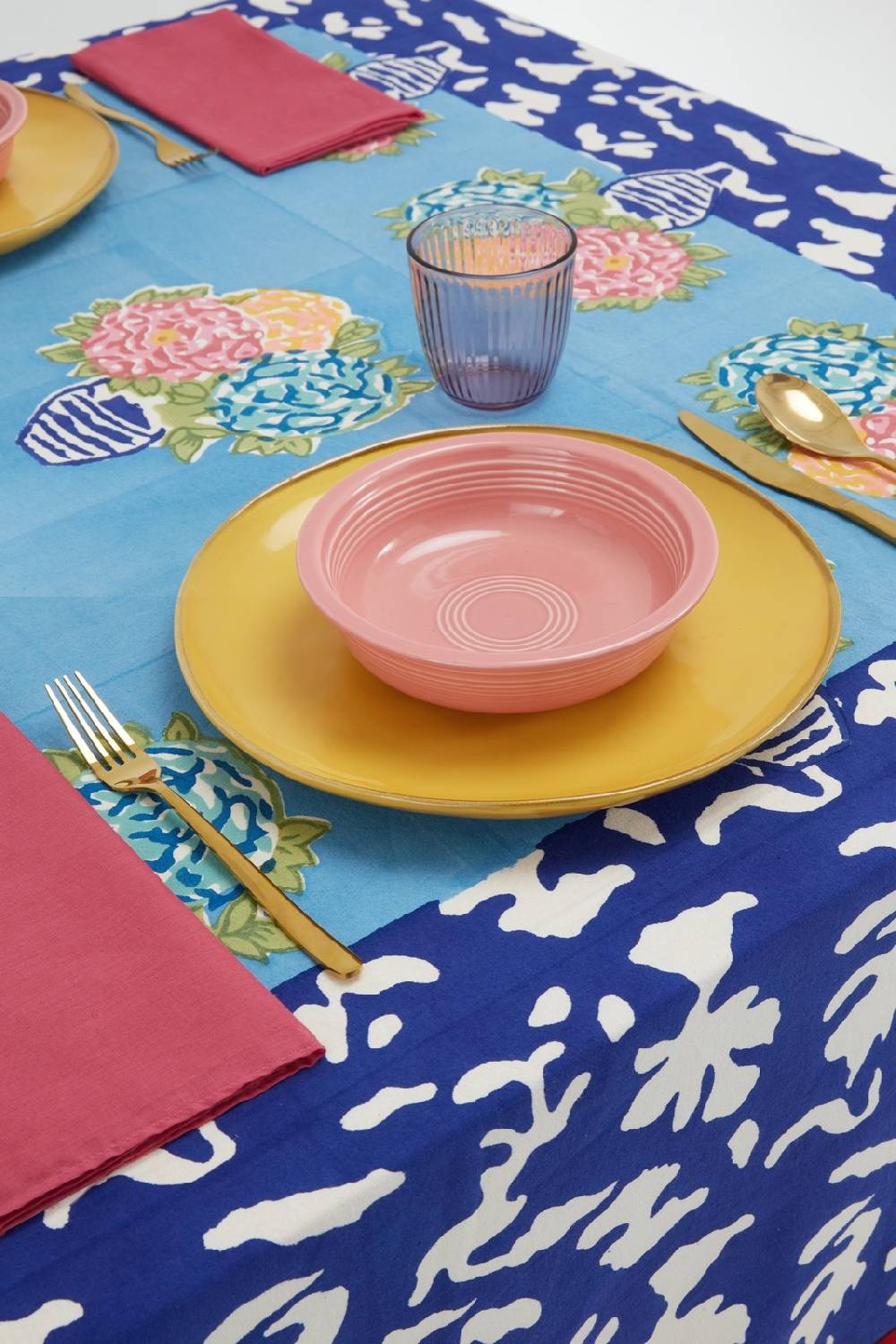 Lisa Corti Telo Cotone 140x240cm Lisa Corti X La Minervetta Blue Pot Sky