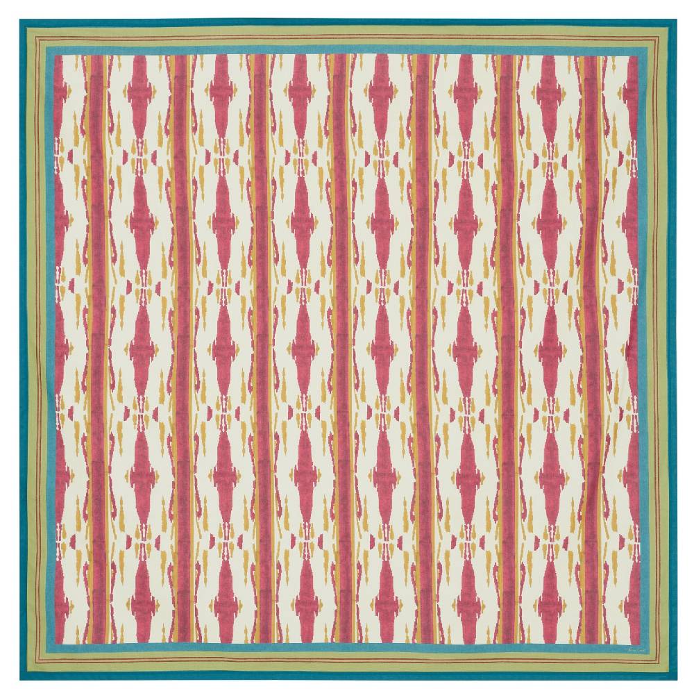 Lisa Corti telo cotone 180x180cm flame aubergine gold