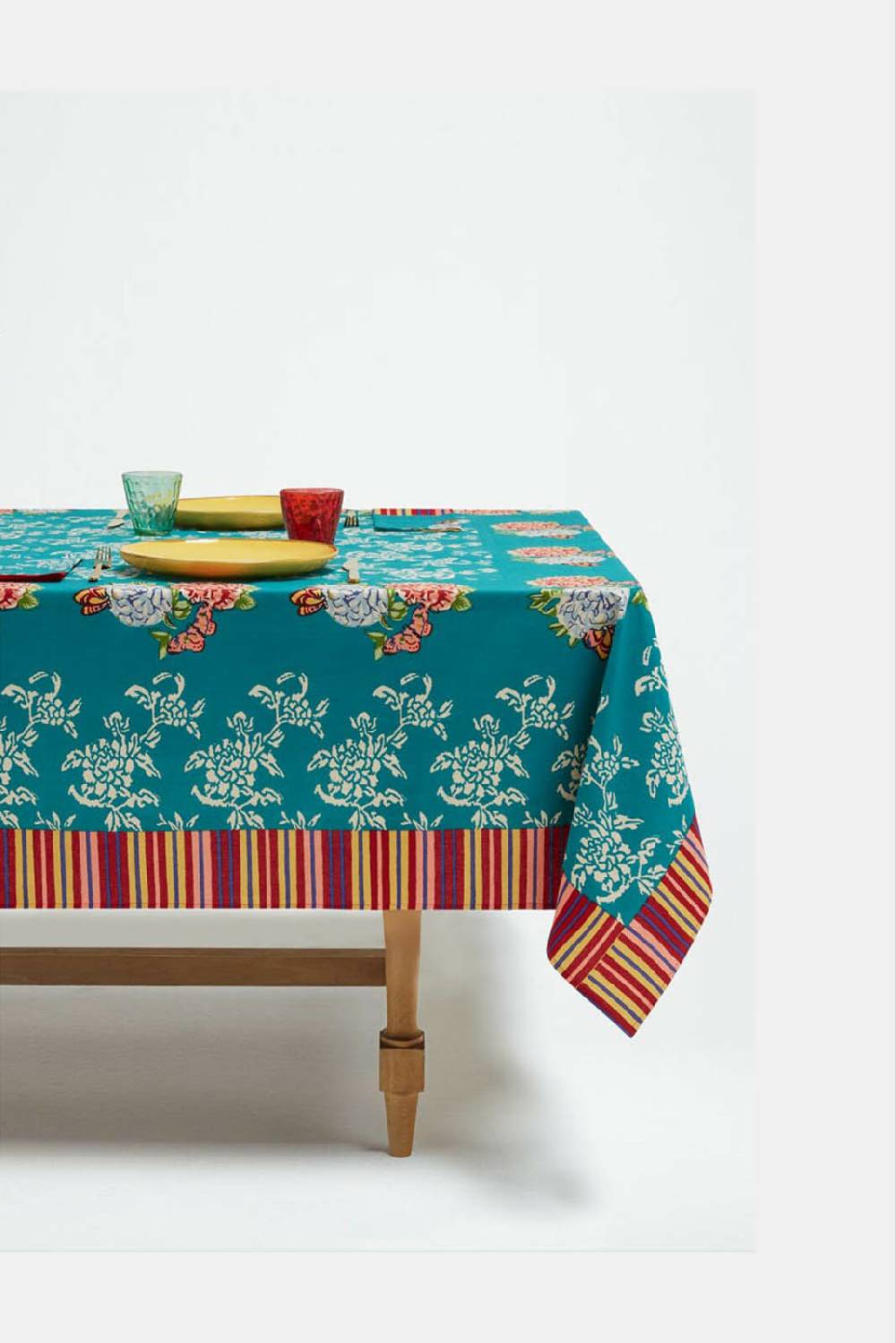 Lisa Corti Telo Cotone 180x180cm Kandem Queen Green