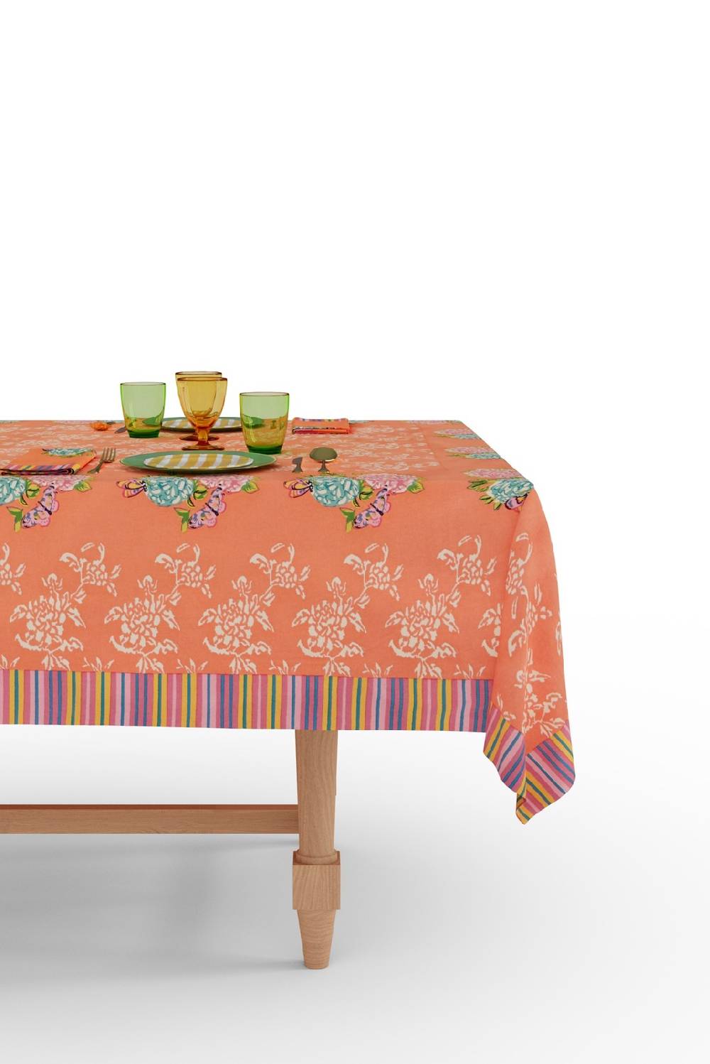 Lisa Corti Telo Cotone 180x180cm Kandem Queen Peach