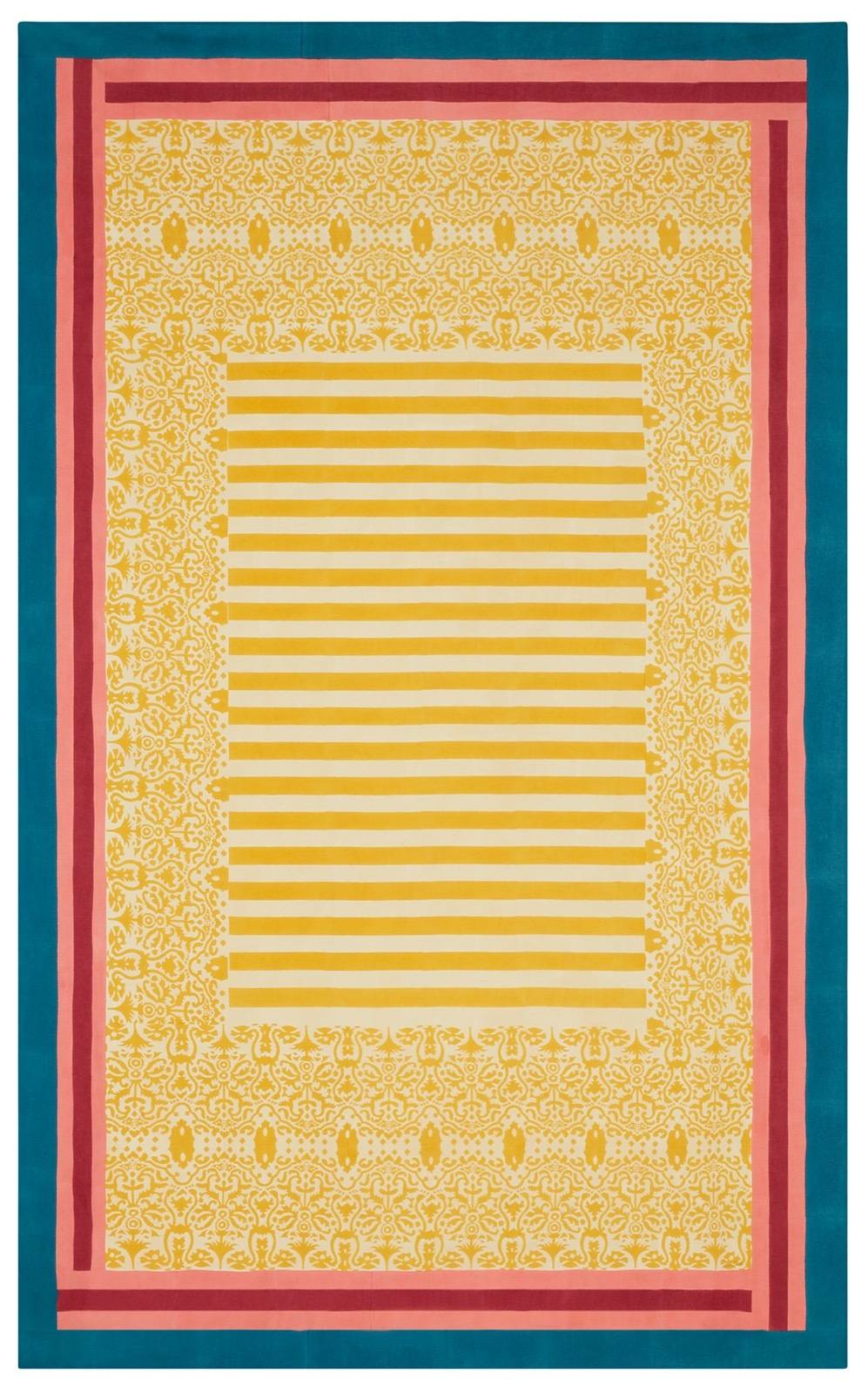 Lisa Corti telo cotone 180x270cm damask design gold