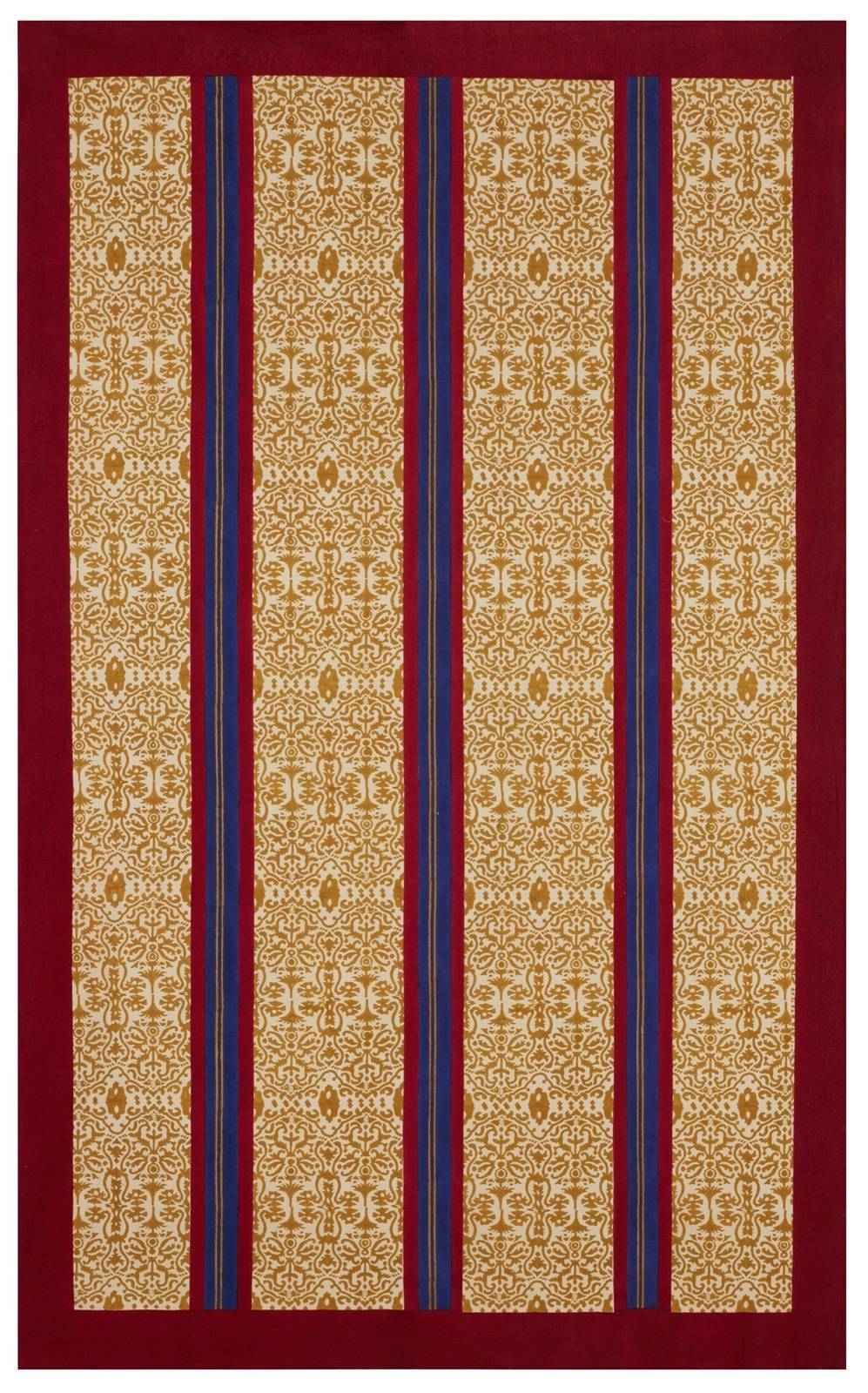 Lisa Corti Telo Cotone 180x270cm Damask Stripes Chutney