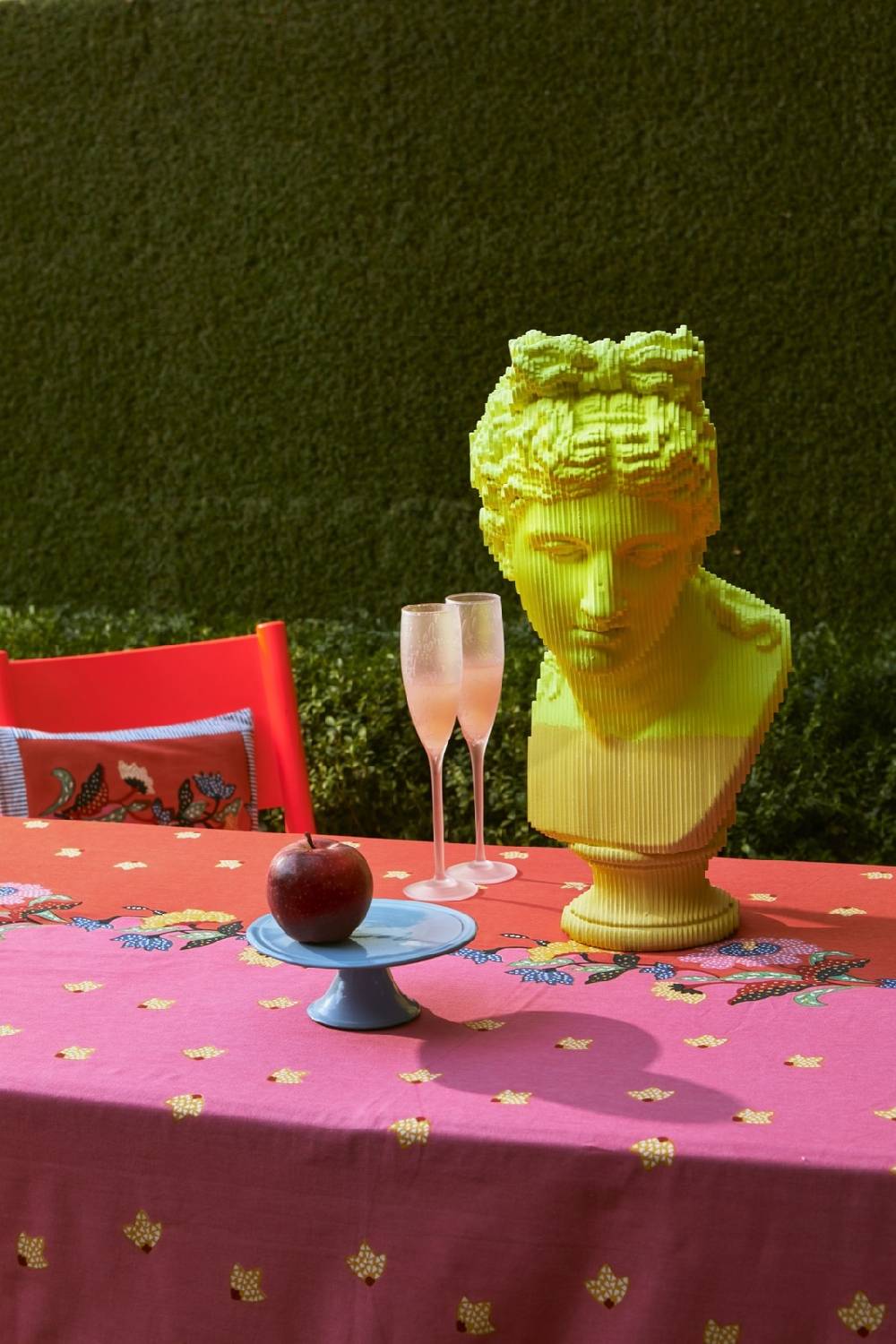 Lisa Corti Telo Cotone 180x270cm Indonesian Red Rose