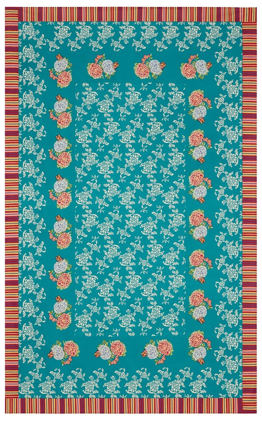 Lisa Corti telo cotone 180x270cm kandem queen green