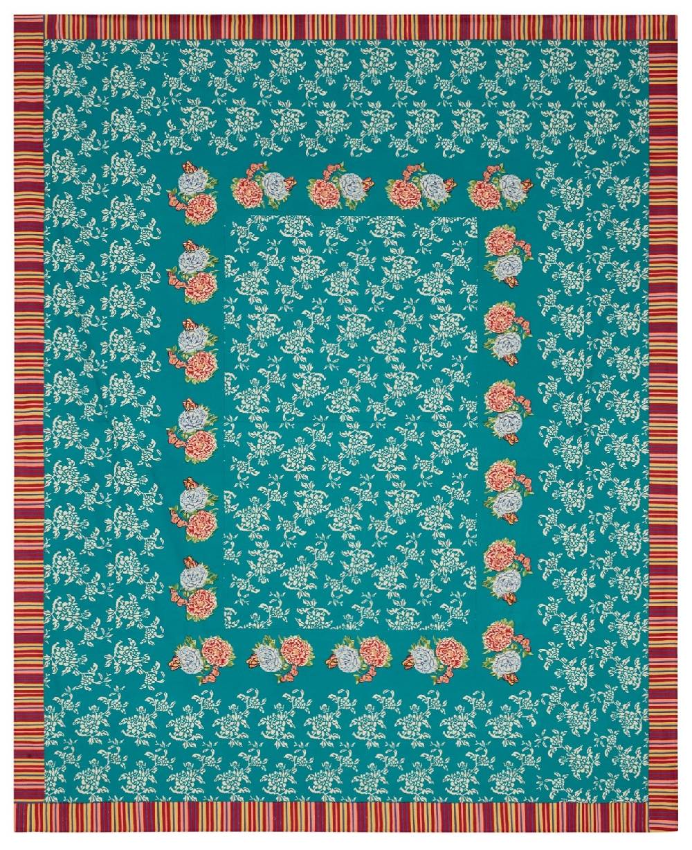 Lisa Corti telo cotone 220x270cm kandem queen green