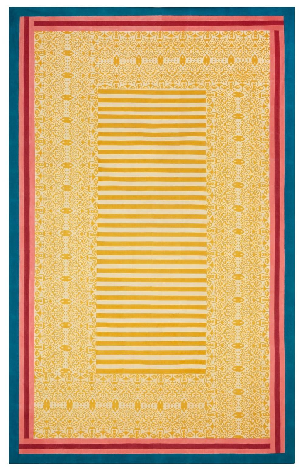 Lisa Corti telo cotone 220x350cm damask design gold