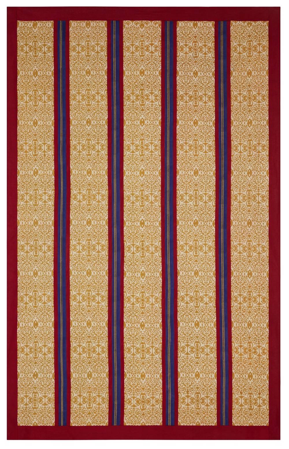 Lisa Corti telo cotone 220x350cm damask stripes chutney