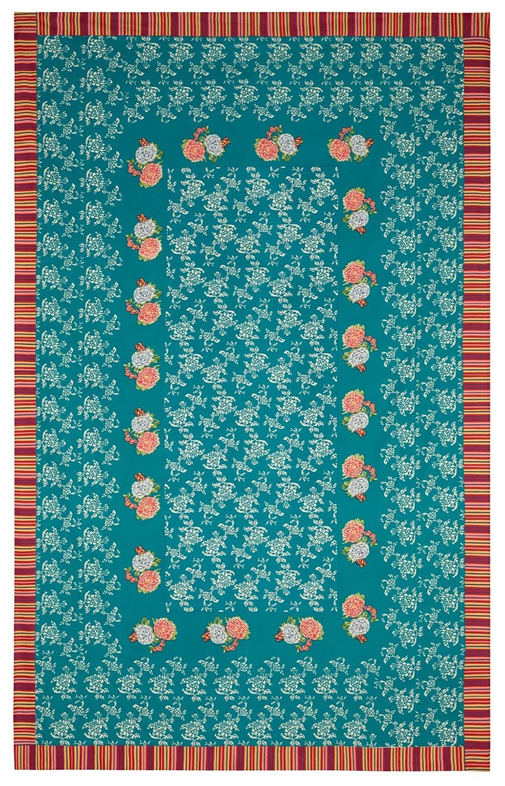 Lisa Corti telo cotone 220x350cm kandem queen green