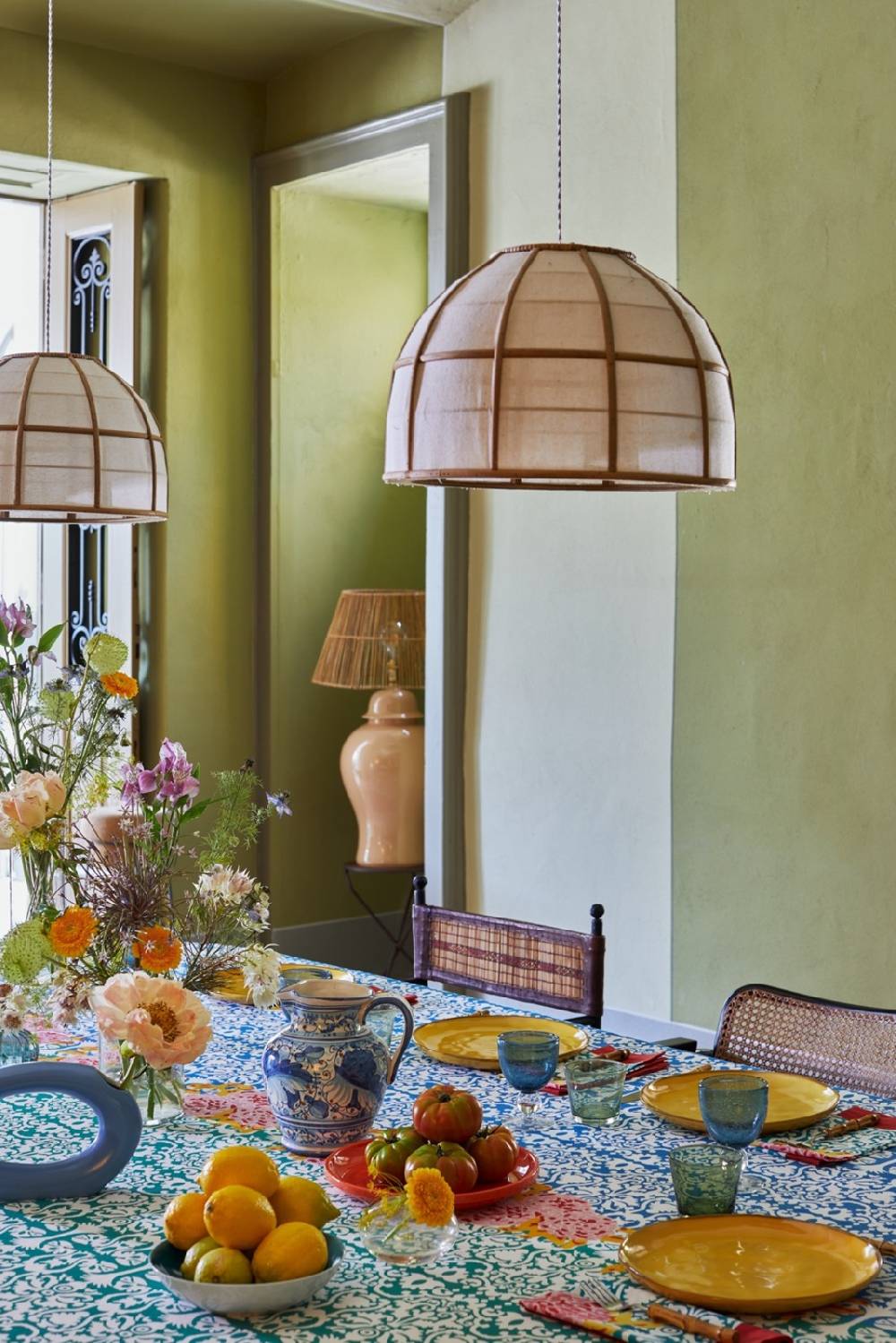 Lisa Corti Telo Cotone 250x270cm Dam Dam Veronese Blue