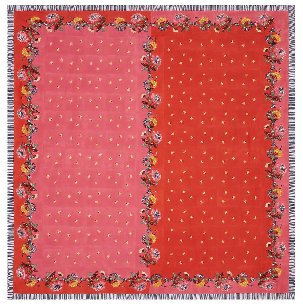 Lisa Corti telo cotone 250x270cm indonesian red rose