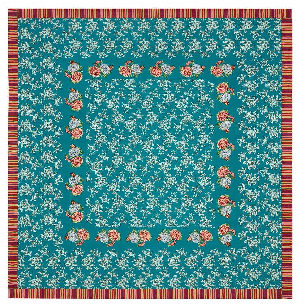 Lisa Corti telo cotone 250x270cm kandem queen green