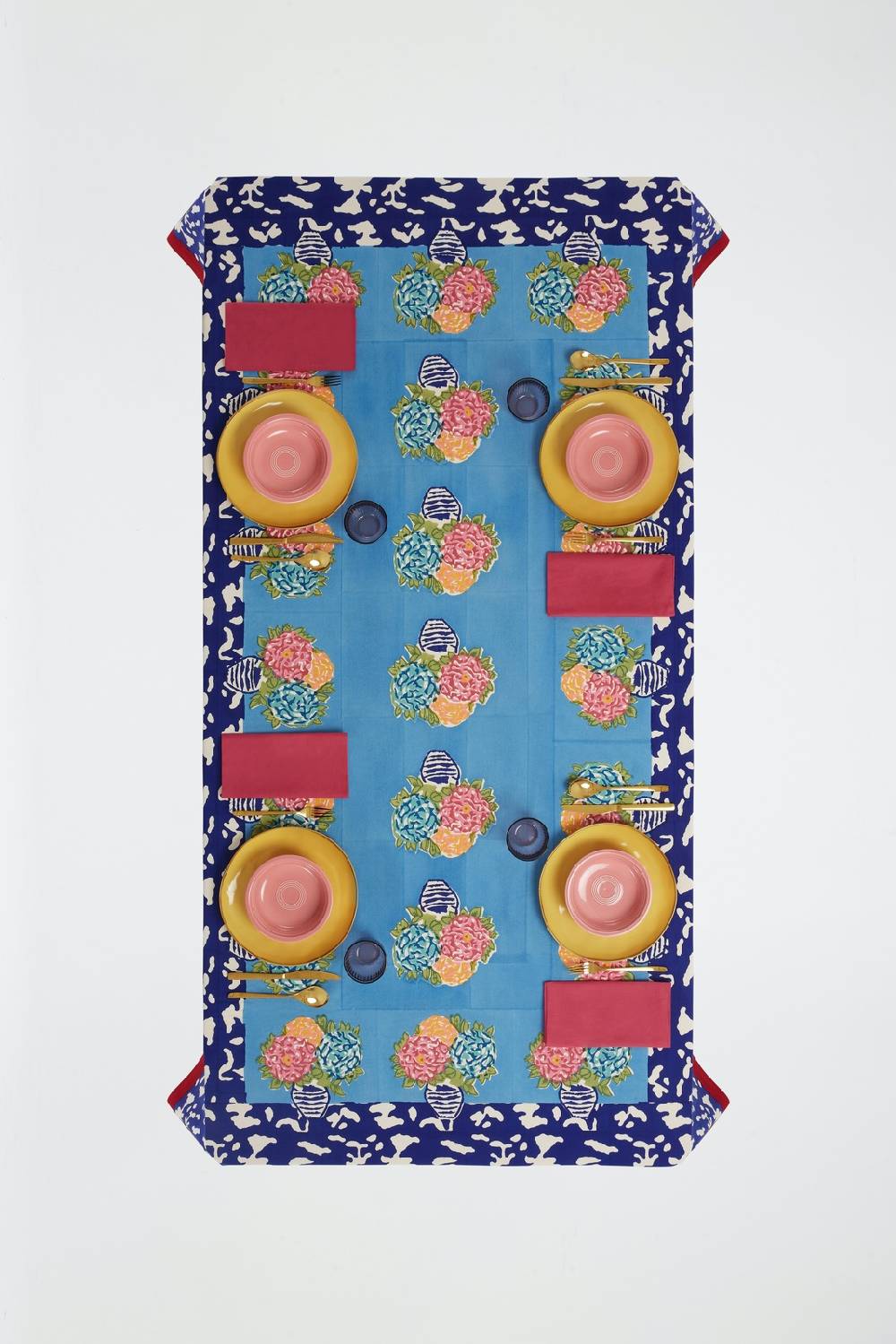 Lisa Corti Telo Cotone 250x270cm Lisa Corti X La Minervetta Blue Pot Sky